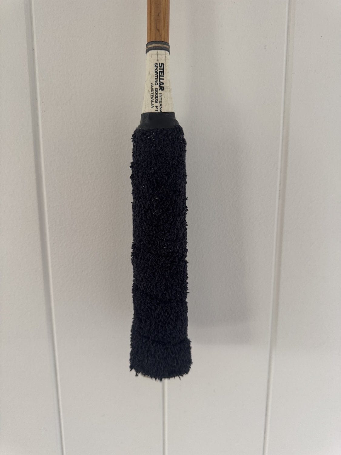 Vintage Squash Racquet With Woven Heart - Denim Blue