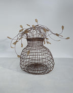 Woven Vase In Natural Brown