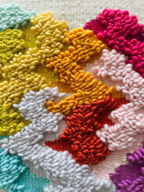 Rainbow Lands 17 - Handwoven Art