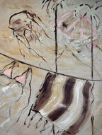 Sun-Washed And Half Listening - Original Art