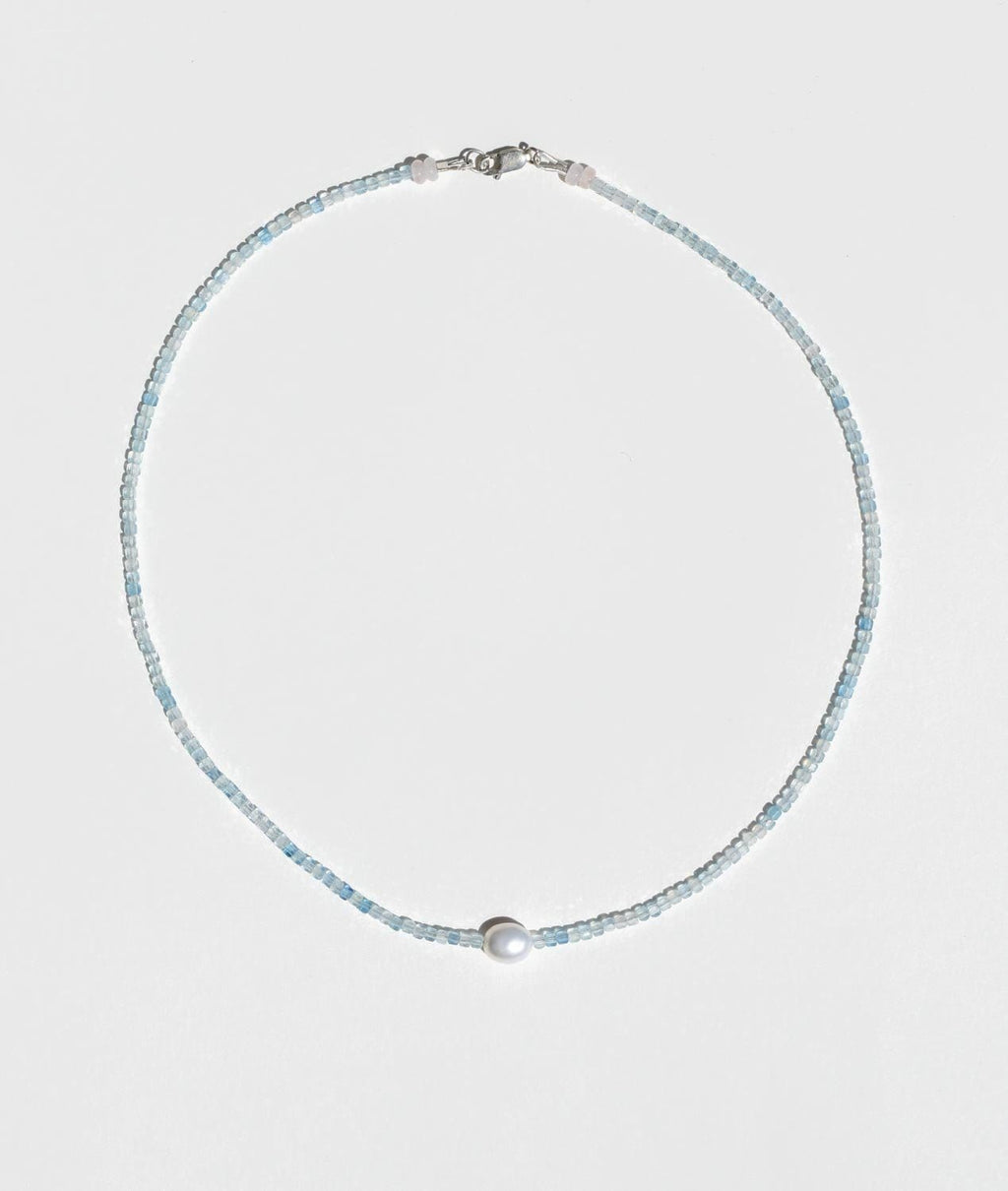 Lily & May - Aquamarine Necklace-Jewellery-Lily and May-Greenhouse Interiors Pty Ltd