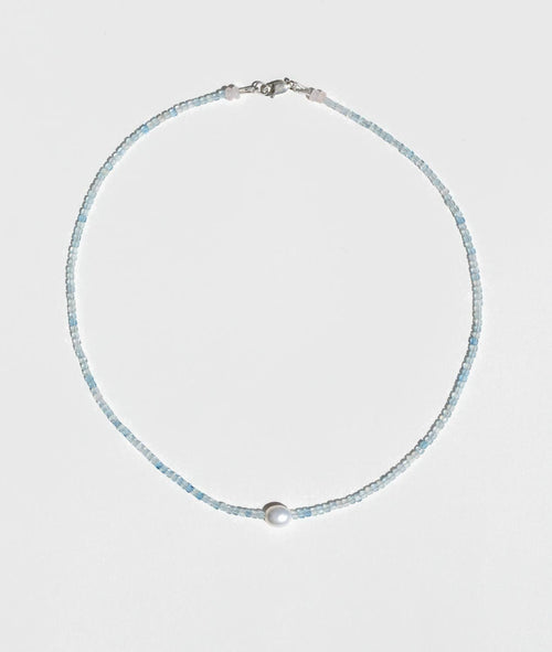 Lily & May - Aquamarine Necklace-Jewellery-Lily and May-Greenhouse Interiors Pty Ltd