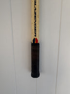 Vintage Tennis Racquet With Woven Heart - Yellow