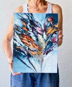 Midnight Bloom I Original Artwork-Original Art-Katie Wyatt-Greenhouse Interiors Pty Ltd