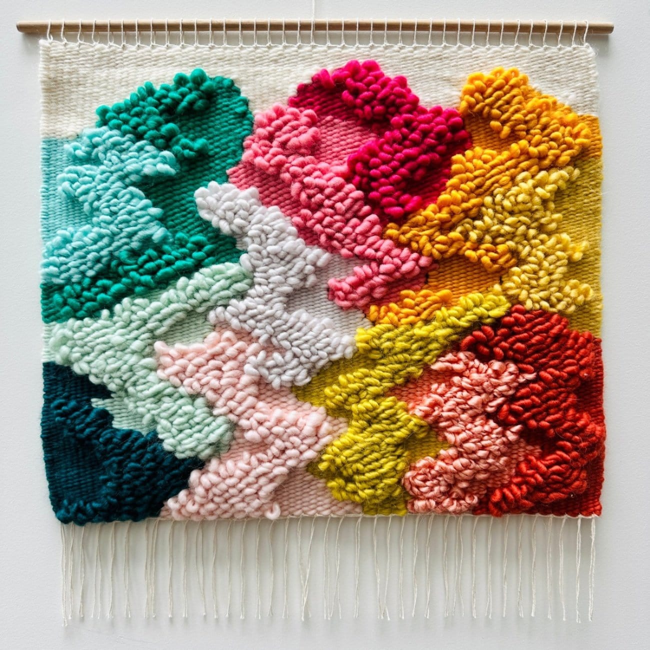 Rainbow Lands 16 - Handwoven Art
