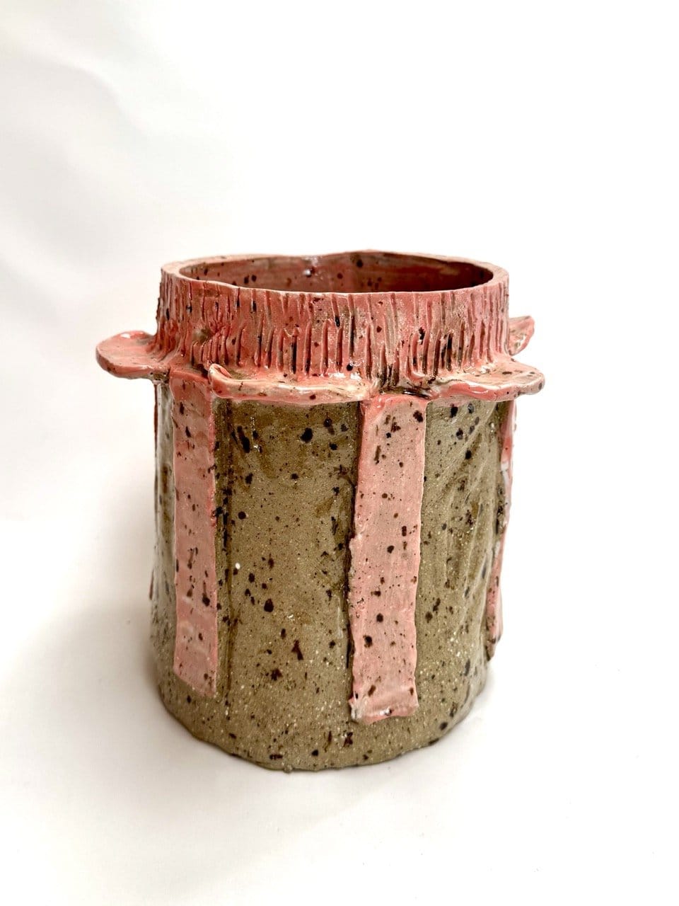 Deluxe Ice / Flower Bucket 'Pink Mud'-Ceramics-Lauren Barton-Greenhouse Interiors Pty Ltd
