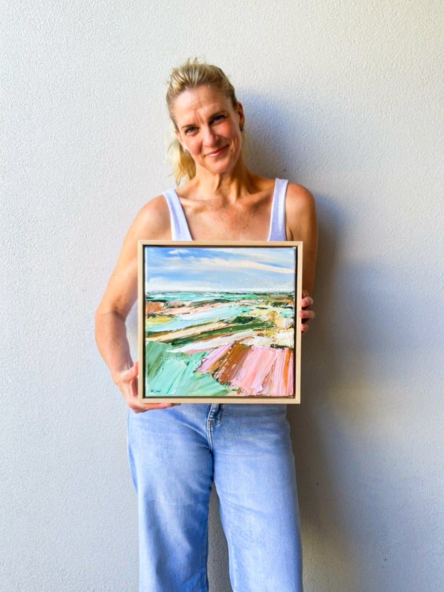 Blush Pasture I - Original Artwork-Original Art-Katie Wyatt-Greenhouse Interiors Pty Ltd