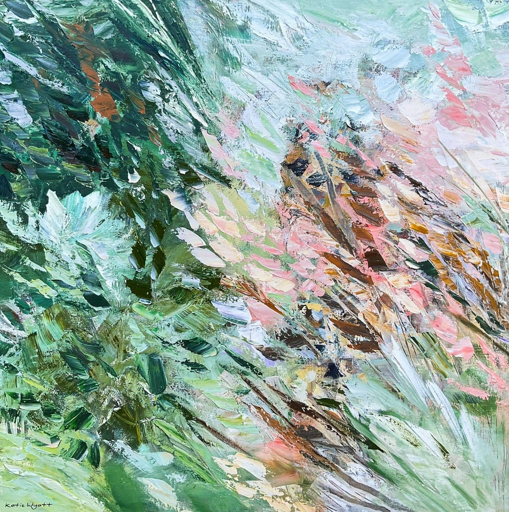 Green Gathering - Original Artwork-Original Art-Katie Wyatt-Greenhouse Interiors Pty Ltd