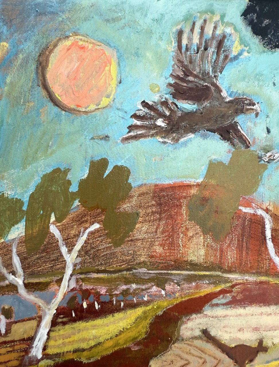 Red Earth, Open Sky - Original Artwork-Original Art-Greta Hounslow-Greenhouse Interiors Pty Ltd