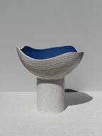 Large Cobalt Blue Pedestal Vessel
