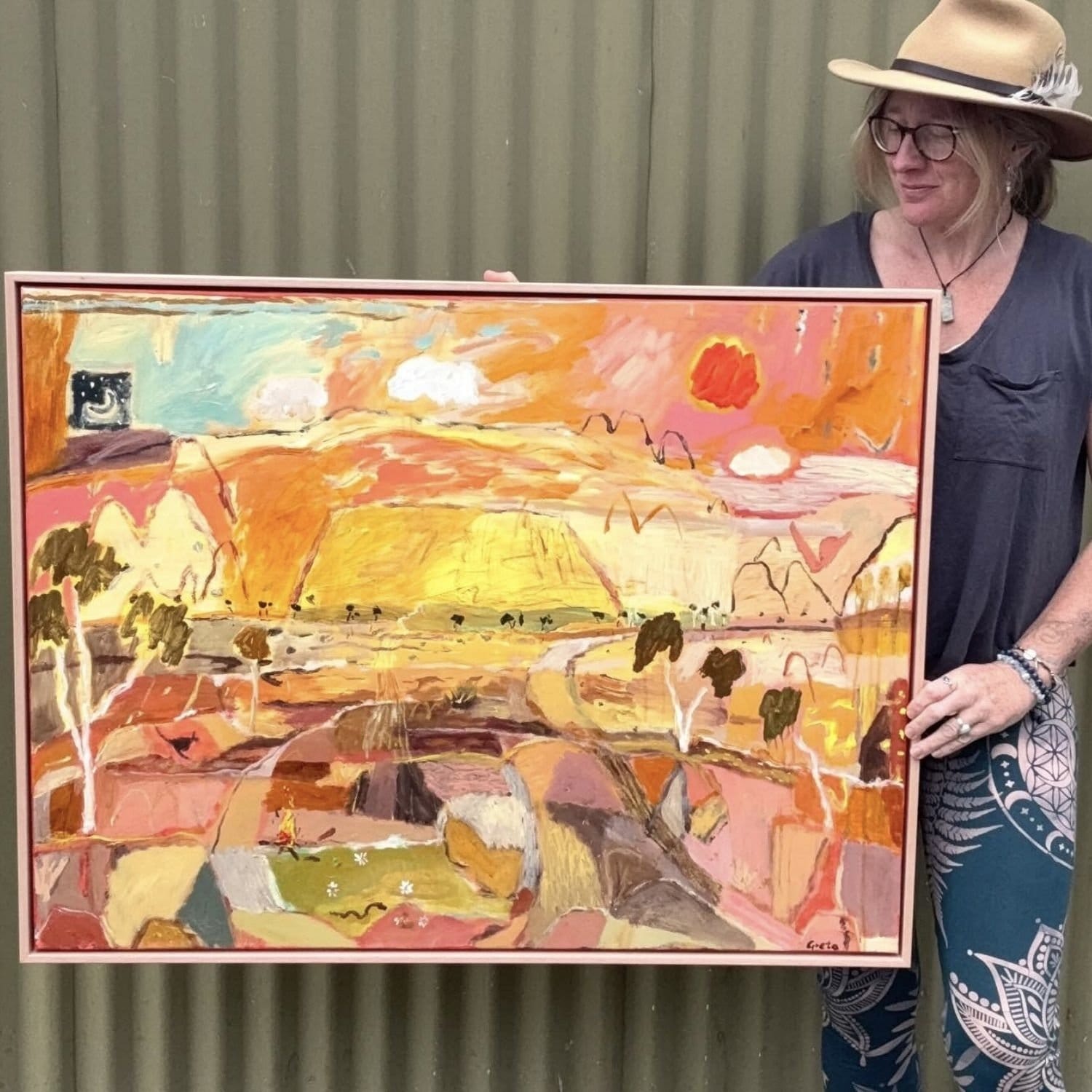 Colours Of The Outback - Original Artwork-Original Art-Greta Hounslow-Greenhouse Interiors Pty Ltd