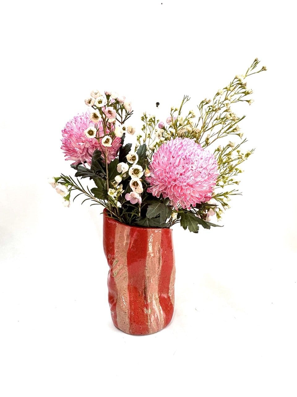 Skinny Crush Vase 'Pink Red Stripe'