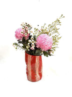 Skinny Crush Vase 'Pink Red Stripe'