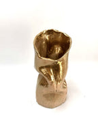 Skinny Crush Vase 'Gold Blush'