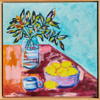 Lemon And Leaves - Original Art
