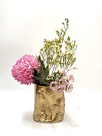 Short Crush Vase 'Gold'