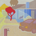 House With Cat - Original Art