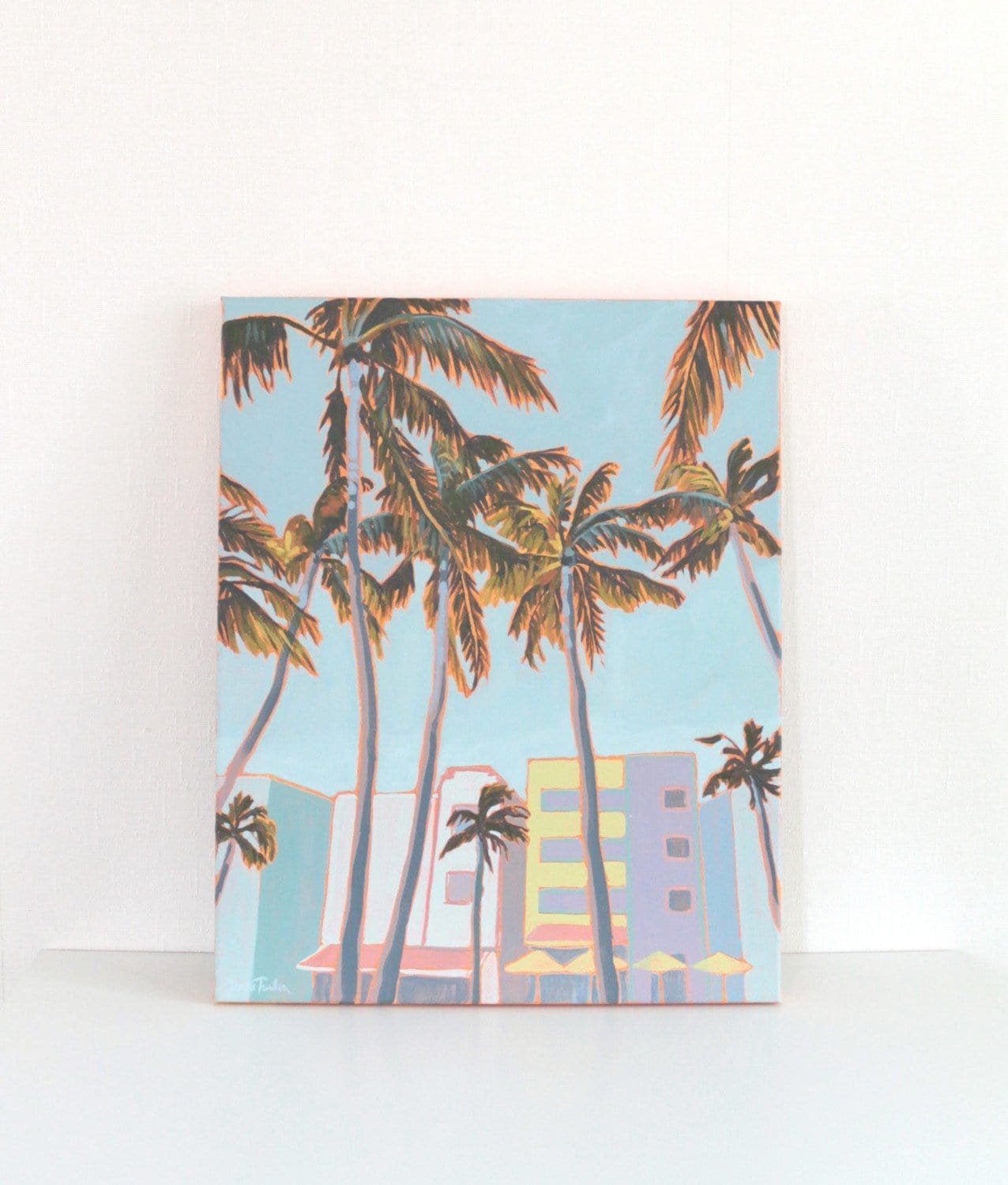 South Beach Stroll - Original Artwork
