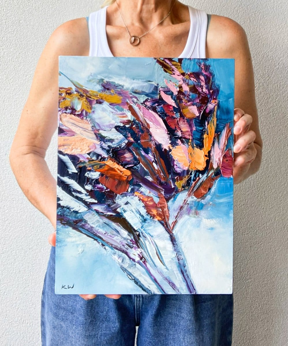 Midnight Bloom Ii Original Artwork-Original Art-Katie Wyatt-Greenhouse Interiors Pty Ltd