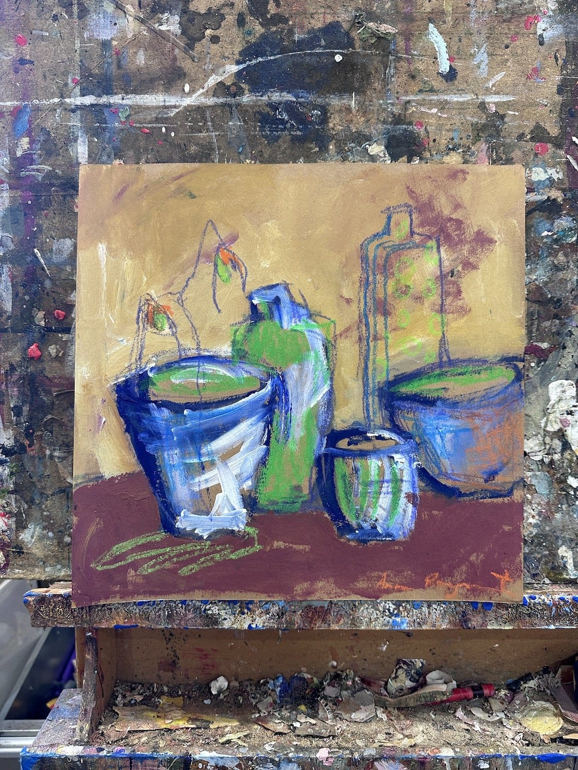 Pots 'N Things - Original Art-Original Art-Ann Rayment-Greenhouse Interiors Pty Ltd