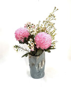 Skinny Crush Vase 'Gold Steel'