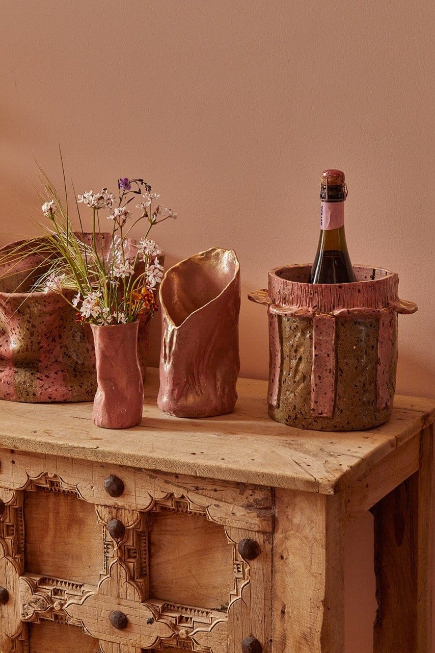 Deluxe Ice / Flower Bucket 'Pink Copper Gold'