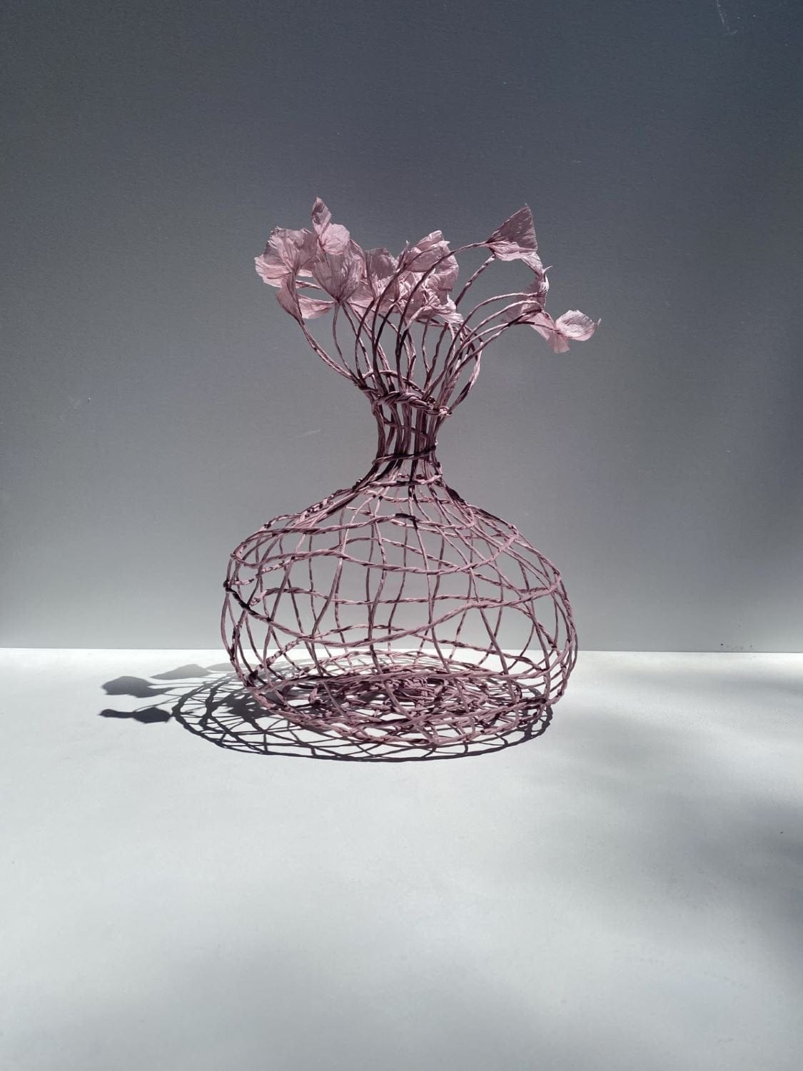 Woven Vase In Lilac