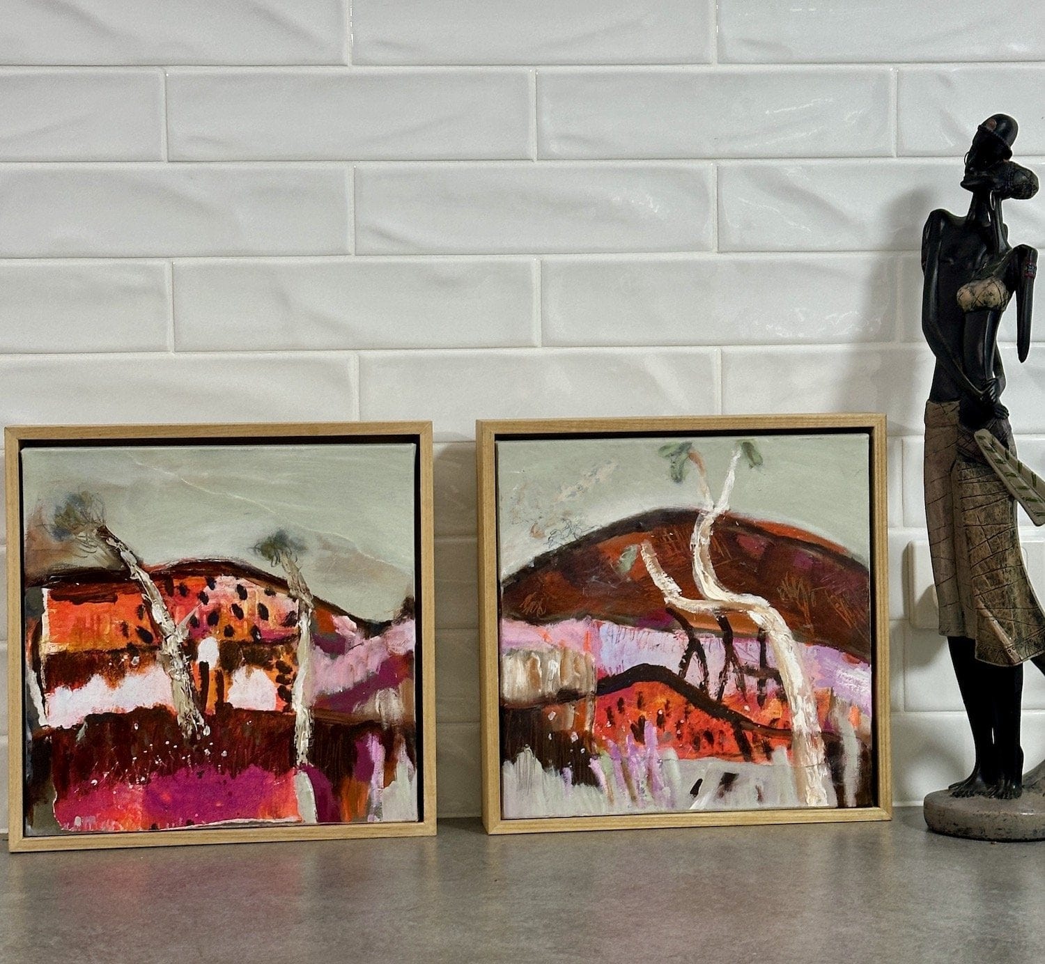 Watching Over Country (Diptych) - Original Art
