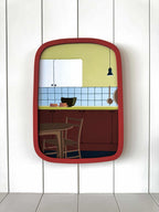 Red Kitchen Blue Tiles - Original Art