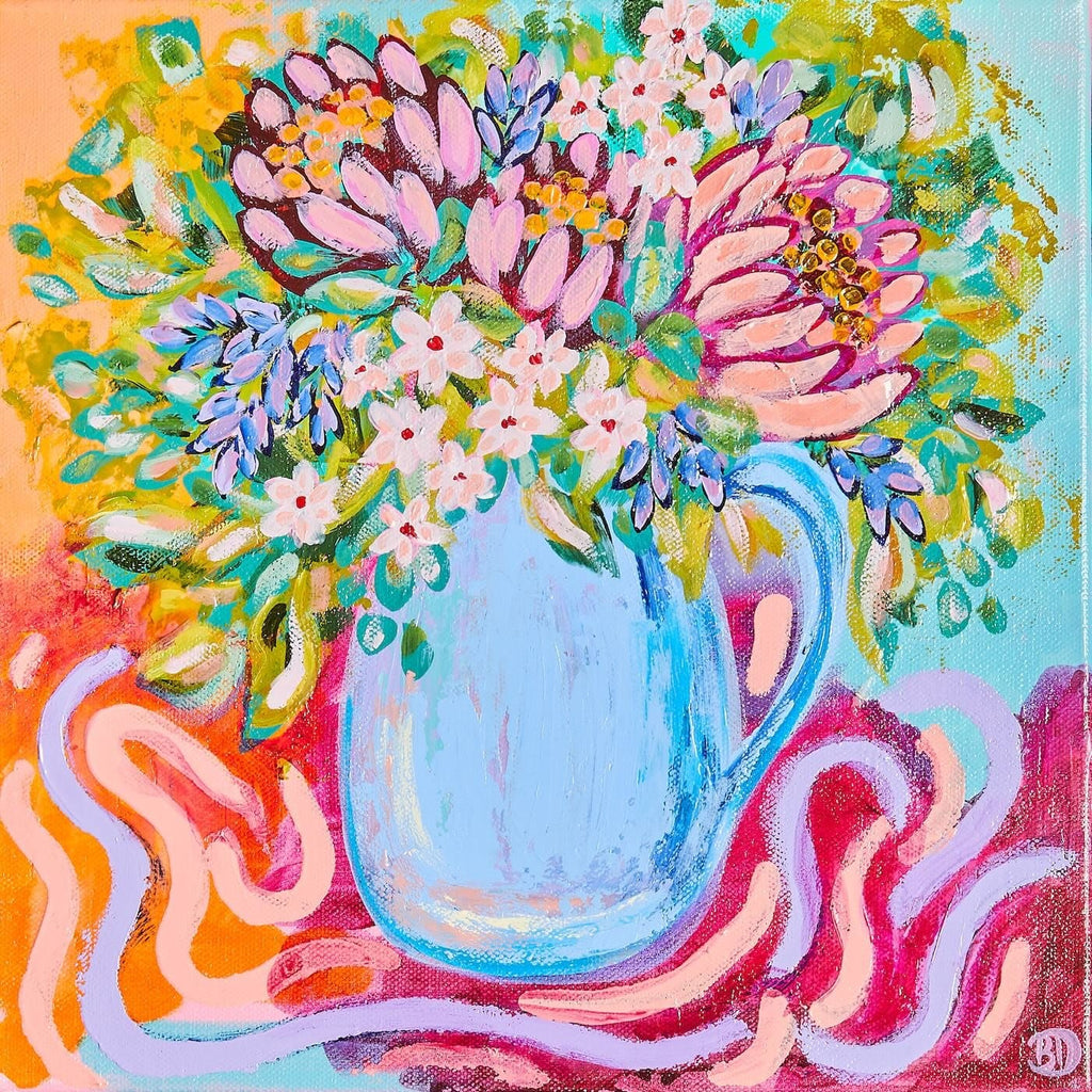 Flowers And A Party - Original Art