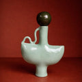 Tiny Dancer In Green With An Olive Green Stopper-Ceramics-Formantics-Greenhouse Interiors Pty Ltd