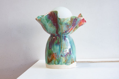 Ceramic Table Lamp - Rose Pistachio