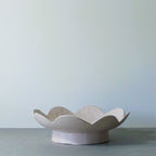 Scalloped Pedestal Bowl - Pink Champagne