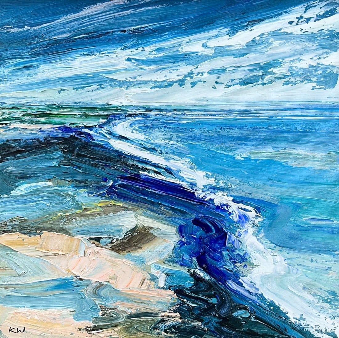 Aquatic Blues - Original Artwork