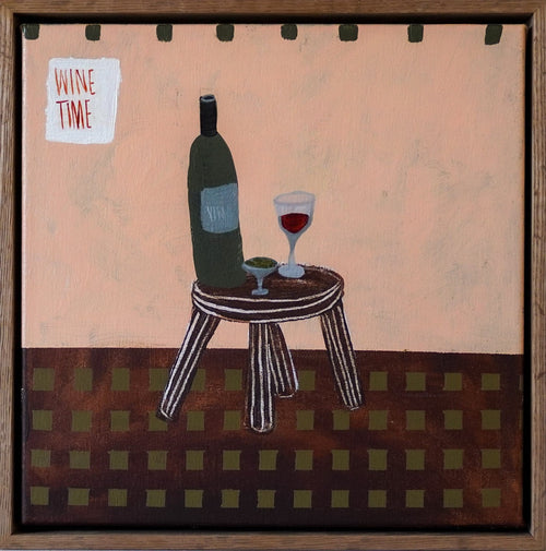 Wine Time - Original Art-Original Art-Lily Mayfield-Greenhouse Interiors Pty Ltd