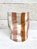 Mid Crush Vase - 'Gold Dusty Copper Stripe'