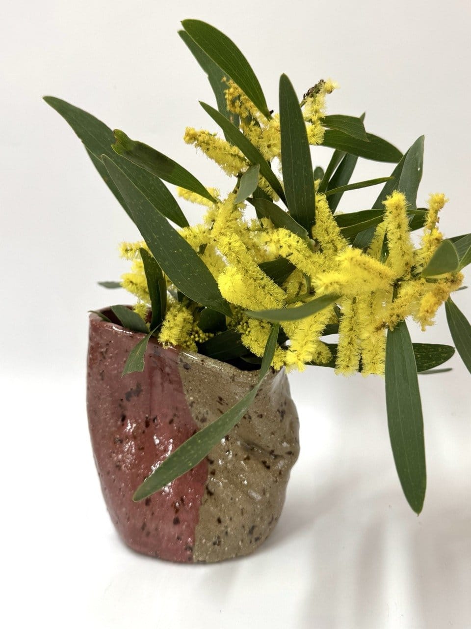 Short Crush Vase 'Wine Mud'