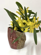 Short Crush Vase 'Wine Mud'