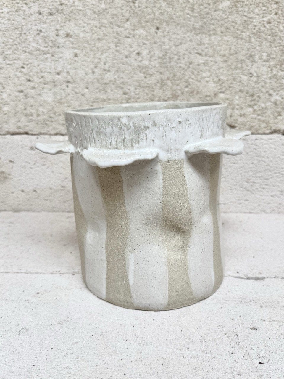 Ice / Flower Bucket - 'Stone White'