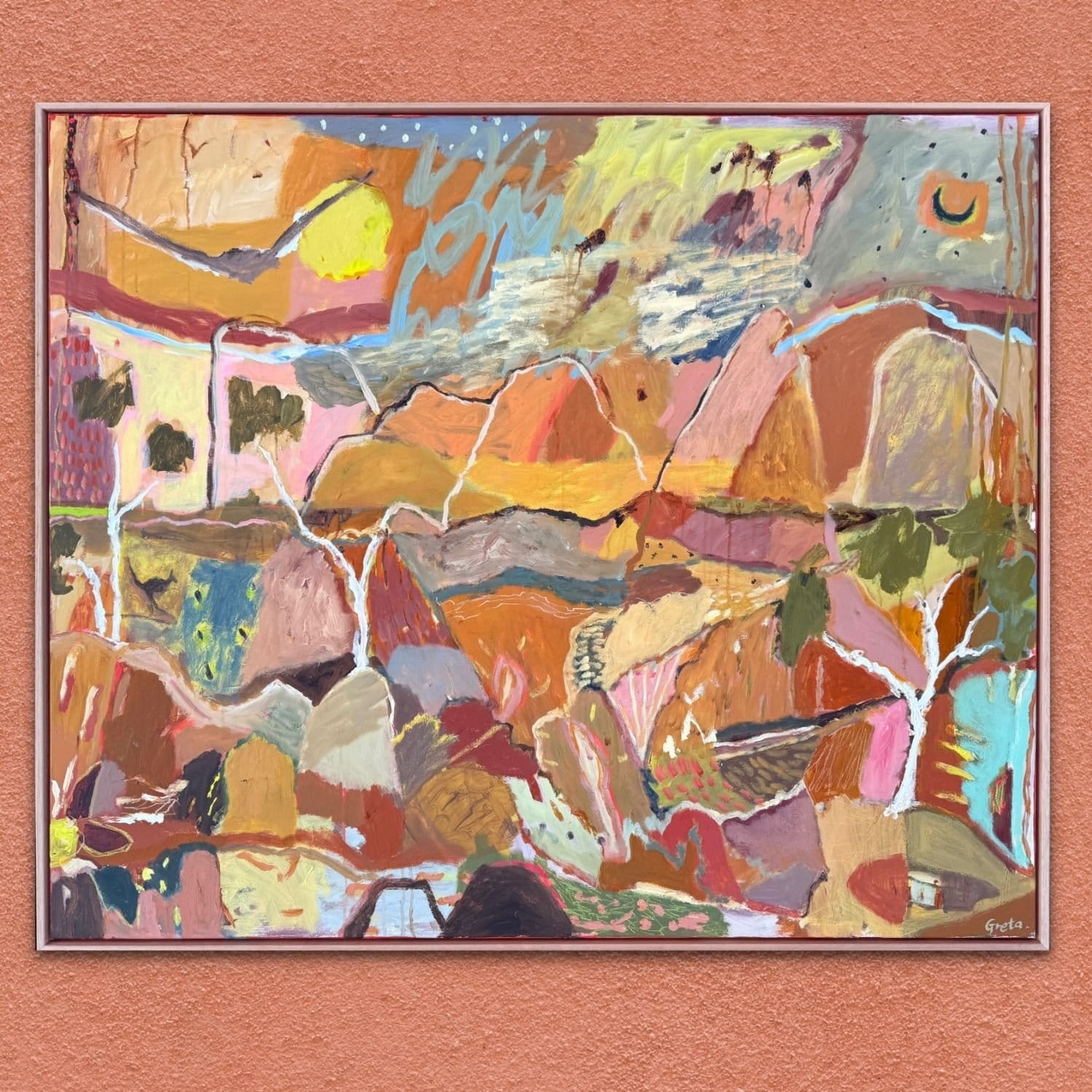 Sundown At Kata Tjuta  - Original Artwork
