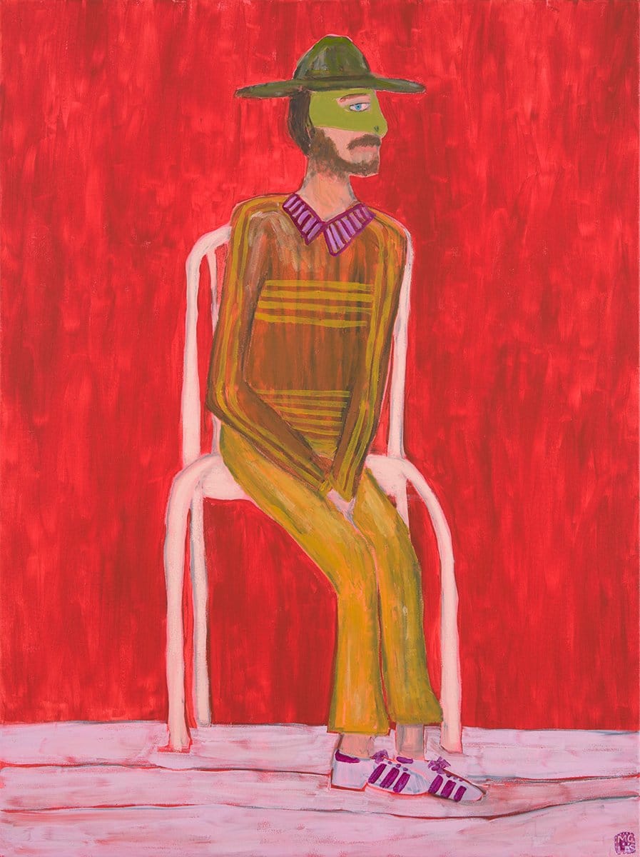 Les And His Piercing Blue Eyes - Original Art