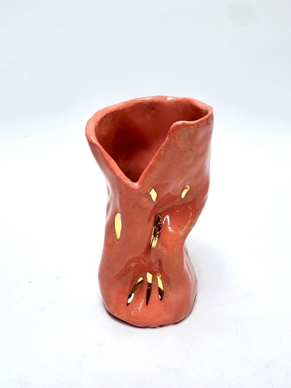 Mini Crush Vase 'Coral Gold'