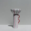 Lilac And Green Wiggle Vase-Ceramics-Formantics-Greenhouse Interiors Pty Ltd