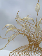 Woven Vase In Pale Yellow