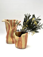 Short Crush Vase 'Lemon Caramel'