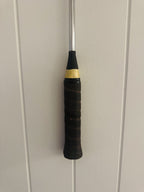 What A Racquet! Vintage Squash Racquet Wall Hanging With Woven Heart - Olive Green
