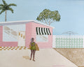 Girl With A Lilo 2 - Original Art-Original Art-Anna Bektash-Greenhouse Interiors Pty Ltd