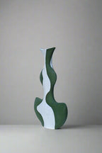 Olive Green Groovy Vessel