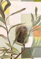 Banksia In Patchwork Light - Original Art-Original Art-Nay Bellamy-Greenhouse Interiors Pty Ltd