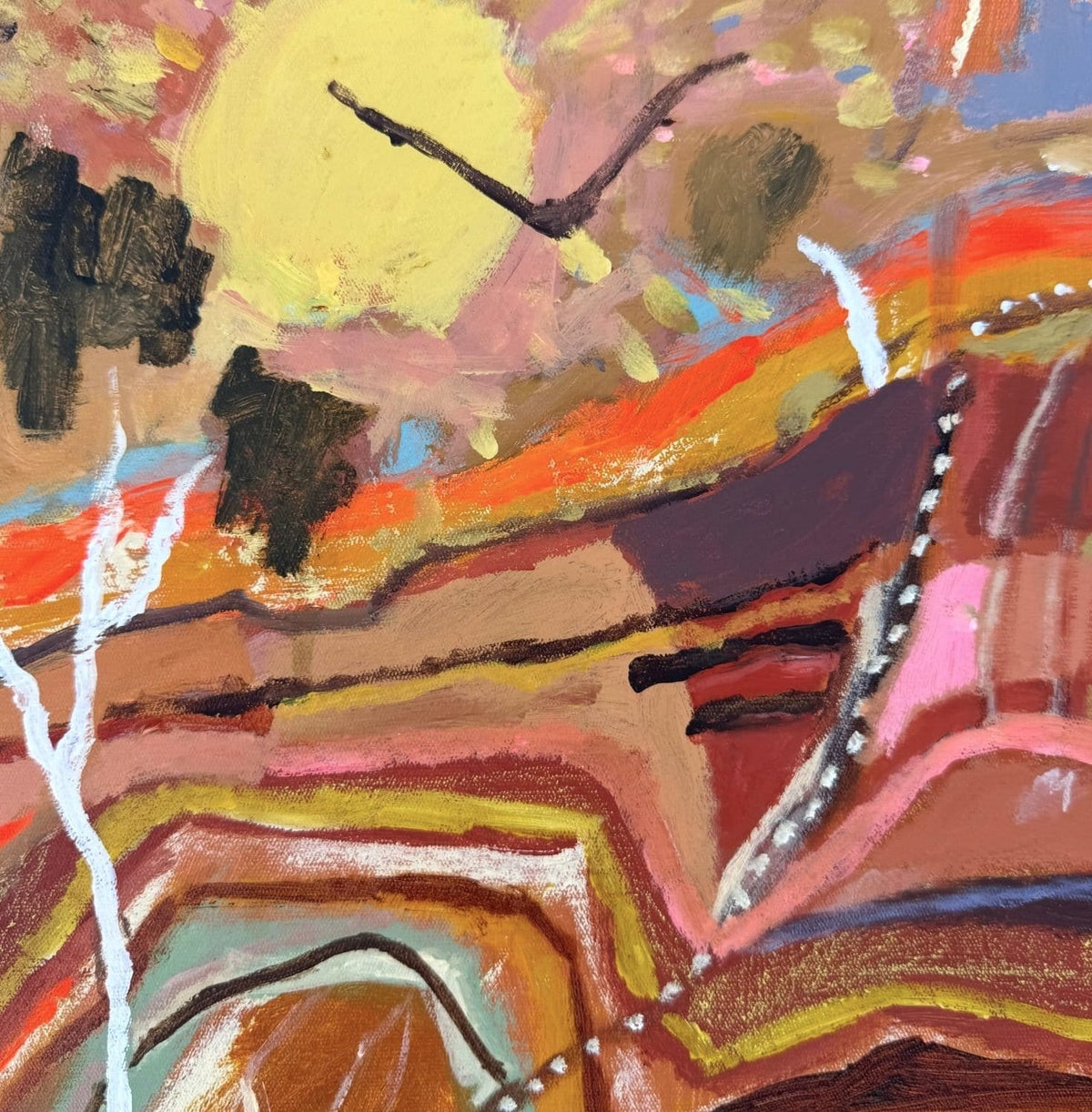 Ancient Layers  - Original Artwork-Original Art-Greta Hounslow-Greenhouse Interiors